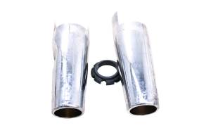 Yamaha - 07 Yamaha V-Star 650 Upper Front Fork Tubes Covers Left & Right XVS650 - Image 3