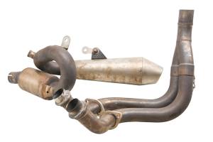 09 Kawasaki Versys 650 Full Exhaust Muffler & Head Pipe Leo Vince LE650A - Image 2