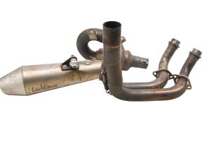 09 Kawasaki Versys 650 Full Exhaust Muffler & Head Pipe Leo Vince LE650A - Image 3