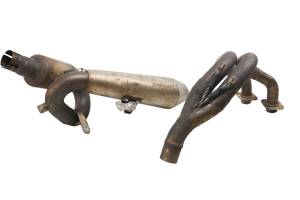 09 Kawasaki Versys 650 Full Exhaust Muffler & Head Pipe Leo Vince LE650A - Image 5