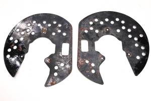 Suzuki - 05 Suzuki Eiger 400 4x4 Front Brake Dust Guard Covers Left Right LTF400F - Image 1