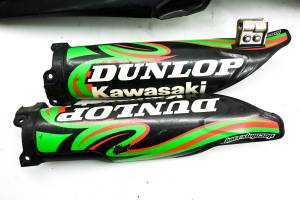 Kawasaki - 11 Kawasaki KX250F Front & Rear Fenders & Fork Guards Left & Right - Image 3