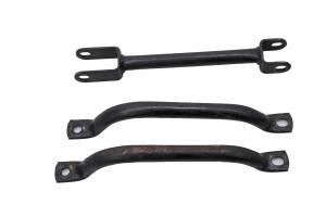 Kawasaki - 01 Kawasaki Bayou 220 2x4 Rear Suspension Brackets Mounts KLF220 - Image 1