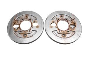 Honda - 00 Honda Foreman 450 ES 4x4 Front Brake Drum Panel Covers TRX450ES - Image 1