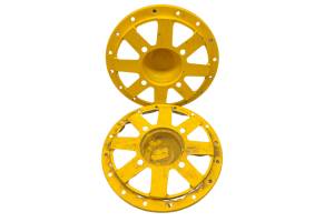 15 Can-Am Maverick 1000 4x4 Centers Wheel Bead Lock 14" 4/137 Yellow Hiper - Image 3