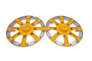 15 Can-Am Maverick 1000 4x4 Centers Wheel Bead Lock 14" 4/137 Dark Yellow Hiper - Image 2