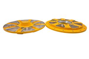 15 Can-Am Maverick 1000 4x4 Centers Wheel Bead Lock 14" 4/137 Dark Yellow Hiper - Image 5