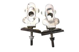 Suzuki - 05 Suzuki GS500F Rear Swingarm Chain Tension Adjuster Brackets Mounts - Image 3