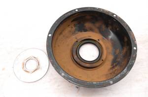 Kawasaki - 02 Kawasaki Prairie 400 2x4 Rear Brake Drum Cover Housing KFV400 - Image 3