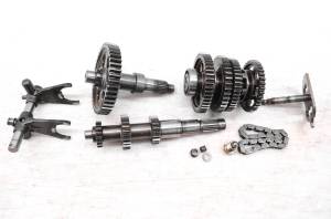 Kawasaki - 00 Kawasaki Prairie 300 2x4 Transmission Gears Shafts Shift Forks & Drum KVF300 - Image 1