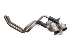 08 BMW F800ST Water Pump Cover & Oil Cooler Lines