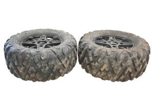 Polaris - 23 Polaris Sportsman 850 Ultimate Trail Rear Wheels Rims & Tires 4/156 14X7.5 Power Grip 27X11R14 - Image 3