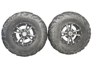 11 John Deere Gator XUV550 Front Wheels Rims & Tires 4/137 12X6 Ocelot 26X8-12