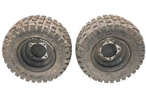 Polaris - 06 Polaris Predator 50 Rear Wheels Rims & Tires 4/110 7X5 Duro At16X8-7 - Image 1