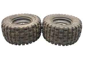 Polaris - 06 Polaris Predator 50 Rear Wheels Rims & Tires 4/110 7X5 Duro At16X8-7 - Image 3