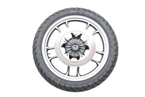 85 Honda Shadow 500 Front Wheel Rim & Tire 100/90-18 Shinko VT500C - Image 1