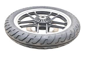 85 Honda Shadow 500 Front Wheel Rim & Tire 100/90-18 Shinko VT500C - Image 3