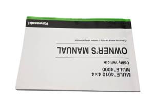 Kawasaki - 18 Kawasaki Mule 4000 2x4 Owners Manual KAF620P - Image 2