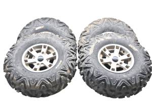 Can-Am - 06 Can-Am Outlander 400 XT MAX Front & Rear Wheels Rims & Tires 27X11-12 27X9-12 4/137 - Image 2