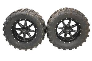 QuadBoss - 07 Kawasaki Brute Force 750 4x4i Rear Wheels Rims & Tires 27X11-14 4/110 QuadBoss KVF750 - Image 1