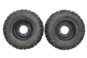 14 Polaris Ranger 800 6x6 Front Wheels Rims & Tires 4/156 12X6 Moose Switchback At25X10-12