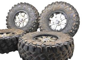 11 Polaris Sportsman 550 XP EPS 4x4 Front & Rear Wheels Rims & Tires 30X10-14 Carnivore - Image 2