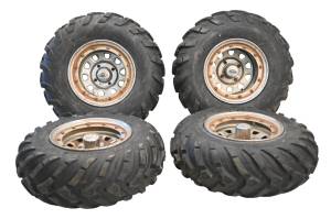 ITP - 03 Suzuki Vinson 500 4x4 Front & Rear Wheels Rims & Tires 4/110 25X8-12 25X10-12 Cst ITP LTA500F - Image 1