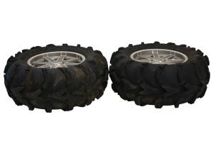Polaris - 12 Polaris Sportsman 850 XP 4x4 Rear Wheels Rims & Tires 28X12-14 4/156 14X7.5 Itp Mudlite - Image 3