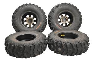 QuadBoss - 16 Polaris RZR 570 4x4 Front & Rear Wheels Rims & Tires 4/156 26X9-12 26X11-12 Kenda QuadBoss - Image 2