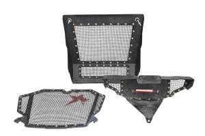 17 Polaris RZR XP Turbo Mesh Front Hood Grille & Winch Bumper Kit Rogue - Image 2