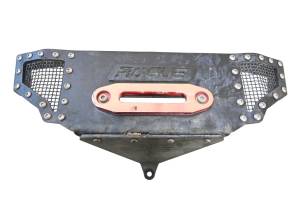 17 Polaris RZR XP Turbo Mesh Front Hood Grille & Winch Bumper Kit Rogue - Image 3