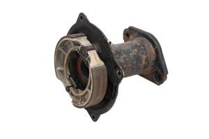 87 Kawasaki Mojave 110E 2x4 Rear Axle Housing Brake Panel & Shoes KLF110