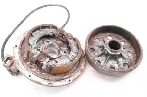 Kawasaki - 00 Kawasaki Prairie 300 2x4 Rear Brake Panel & Drum KVF300 - Image 3