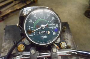 Honda - 76 Honda CB125S Speedometer Dash - Image 5