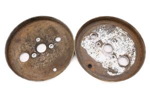 00 Suzuki Quadrunner 160 2x4 Front Brake Drum Covers LT160