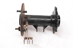 01 Yamaha Badger 80 2x4 Rear Brake Drum & Axle Carrier Assembly YFM80N