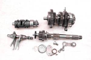 93 Yamaha Badger 80 2x4 Transmission Shafts Gears Shift Forks & Drum YFM80E