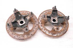 02 Kawasaki Prairie 650 4x4 Front Wheel Hubs & Rotors Left & Right KVF650