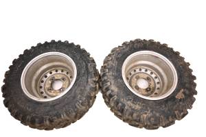 Kawasaki - 08 Kawasaki Brute Force 750 4x4i Rear Wheels Rims & Tires At25X8-12 KVF750 - Image 7