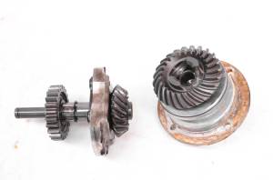 00 Yamaha Wolverine 350 4x4 Transmission Bevel Gears Output Shaft YFM350FX