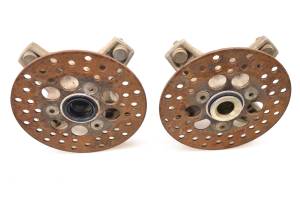 Kawasaki - 93 Kawasaki Mojave 250 2x4 Front Wheel Hubs & Rotors Left & Right KSF250 - Image 3