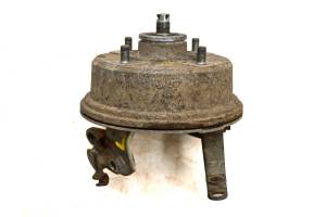 00 Kawasaki Bayou 220 2x4 Front Left Brake Drum & Knuckle Assembly KLF220