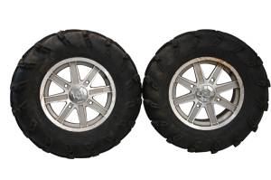 12 Polaris Sportsman 850 XP 4x4 Rear Wheels Rims & Tires 28X12-14 4/156 14X7.5 Itp Mudlite