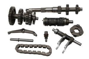 02 Yamaha Grizzly 660 4x4 Transmission Shift Forks & Drum YFM660F