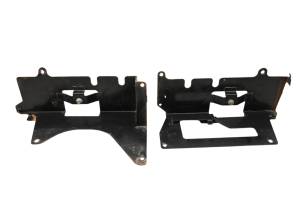 08 Kawasaki Teryx 750 LE Left & Right Seat Lock Plates Brackets Mounts KRF750
