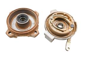 Polaris - 08 Polaris Outlaw 50 2x4 Front Left Brake Drum Housing & Wheel Hub - Image 2