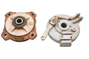 Polaris - 08 Polaris Outlaw 50 2x4 Front Left Brake Drum Housing & Wheel Hub - Image 3