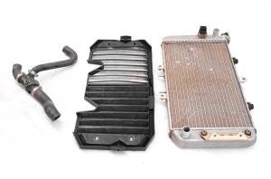 08 Polaris Outlaw 525 IRS 2x4 Radiator Hoses & Guard Shroud