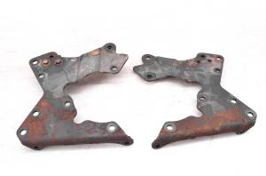 96 Suzuki LT80 2x4 Rear Plate Housing Muffler Brackets Mounts Quadsport 80