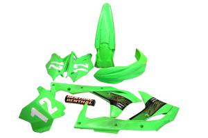 20 Kawasaki KX250F Front & Rear Side Fenders Plastics